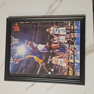 Photo of Kobe from a magazine and framed